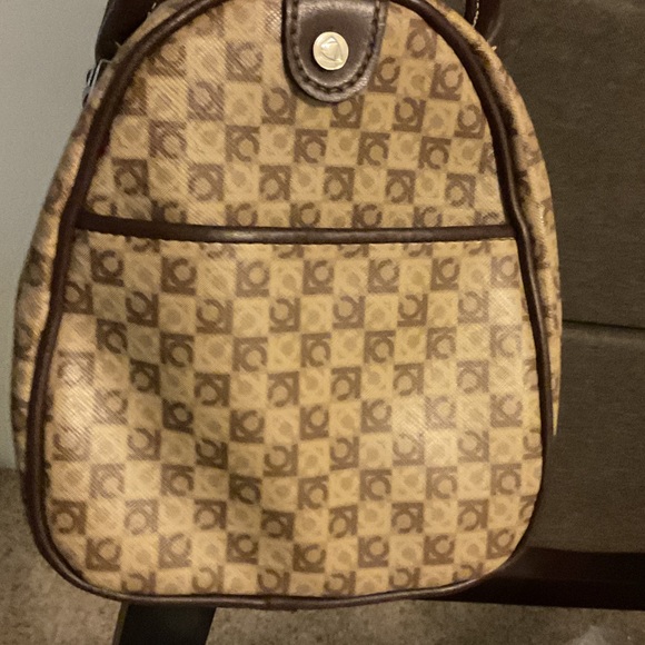 Liz Claiborne Brown Patterned Shoulder Bag - Picture 6 of 12